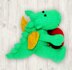 Denny Dragon Knitting Pattern, Knitted Dragon, Dinosaur Knitting Pattern