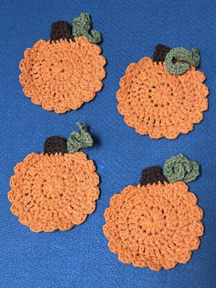 Tea Time Pumpkin Coasters