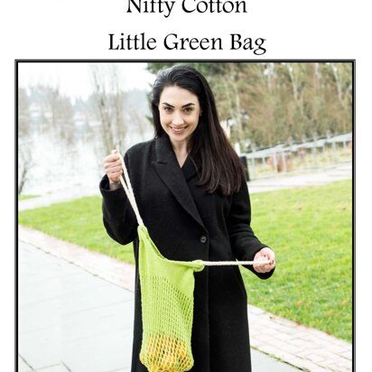 Little Green Bag in Cascade Yarns Nifty Cotton - W721 - Downloadable PDF