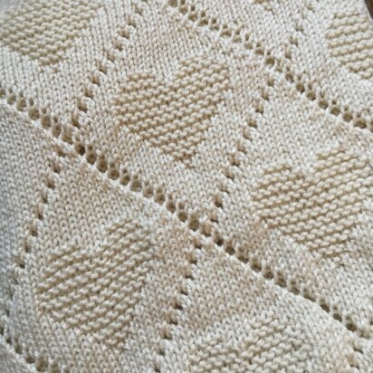 Diamond Love Blanket Knitting Pattern, PDF, Instant Download