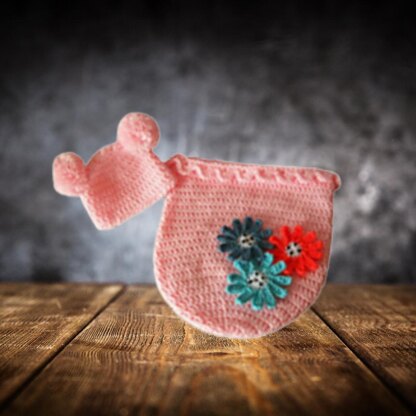 Newborn Baby Flower Cocoon & Hat