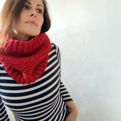 Cirrocumulus knit tube scarf