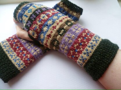 Peerie Stripe Mittens