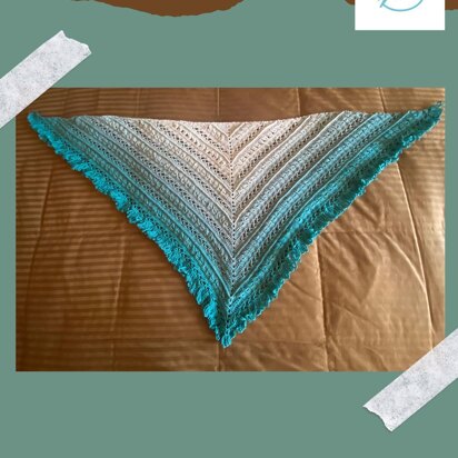 Triangular shawl