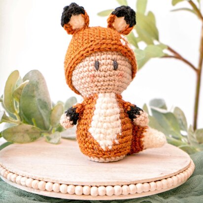 Woodland Crochet Fox Amigurumi Doll