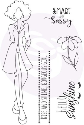 Prima Marketing Julie Nutting Mixed Media Cling Rubber Stamp - Jayla