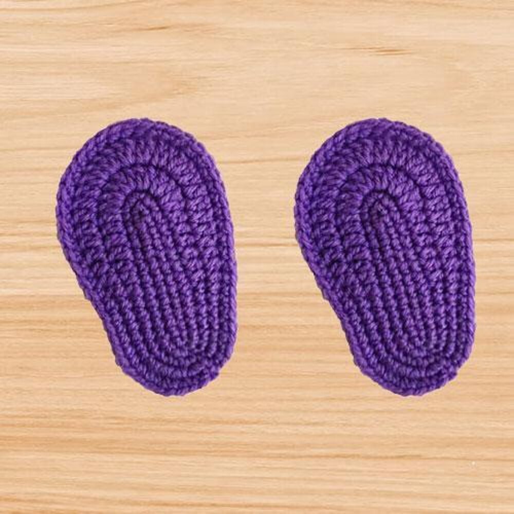 Crochet best sale sole pattern