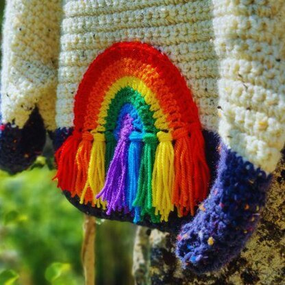 Rainbow Raglan Kids Sweater