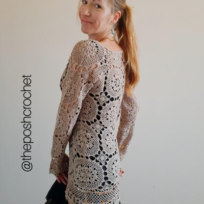 Crochet medallion gorgeous tunic