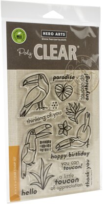 Hero Arts Clear Stamps 4"X6" - Hello Toucan