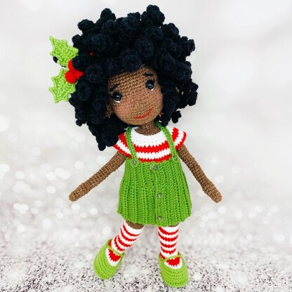 Christmas elf, crochet doll, amigurumi doll, Bella