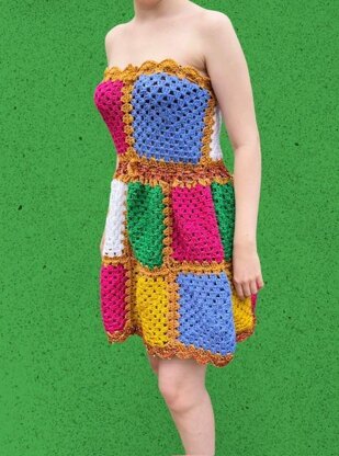 Peplum Crochet Dress