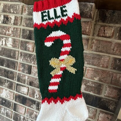 Candy Cane Stocking