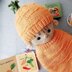 Carrot Baby Hat And Cocoon