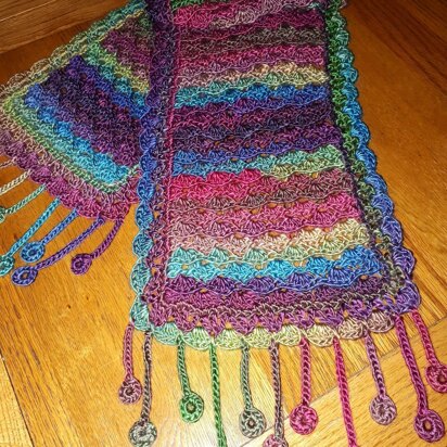 Rainbow Ripple Scarf