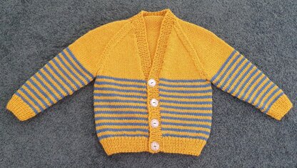 Pepper - Child's striped raglan cardigan