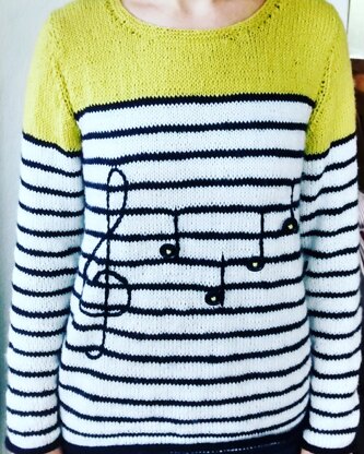 Striped Crew Neck Sweater