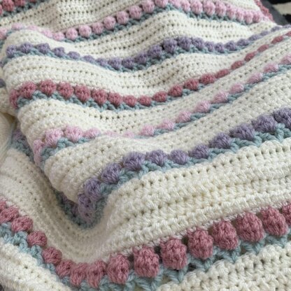 Tulip posy blanket