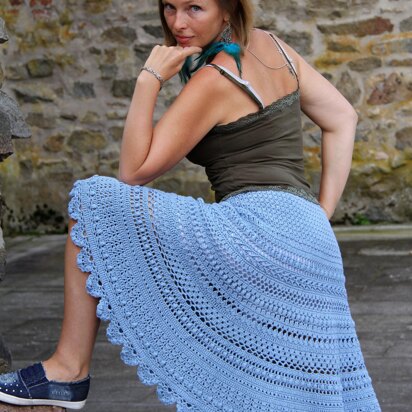 Boho Blues Skirt