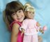 Cotton Candy Princess, Knitting Patterns fit American Girl and other 18-Inch Dolls