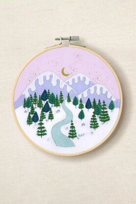 DMC Winter Landscape by Georgie K. Emery Advanced Embroidery Kit