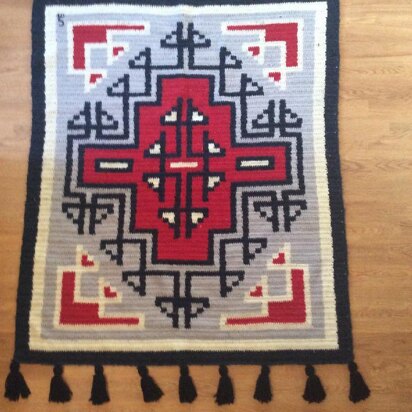 Large Klagetoh Rug with Fringe