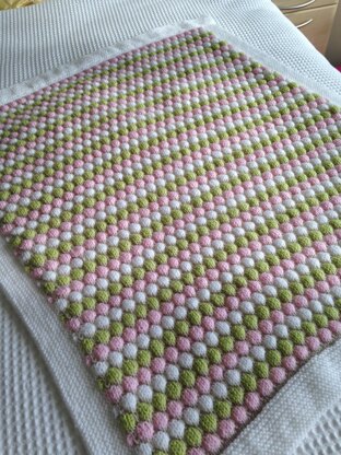 Bubble stitch blanket