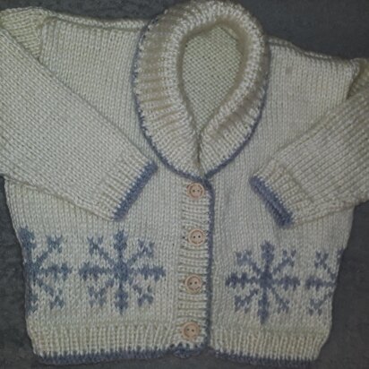 Frosty Christmas Cardigan