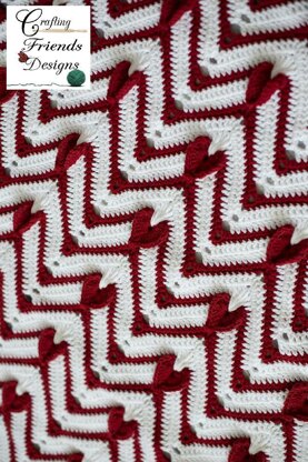 Heartbeat Chevron Afghan