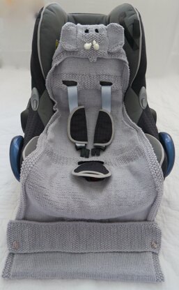 Elephant Hooded Baby Car Seat Blanket