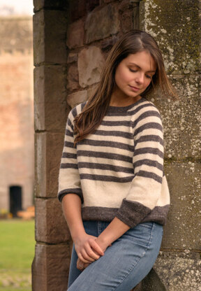 Striped Sweater in The Fibre Co. Meadow - Downloadable PDF