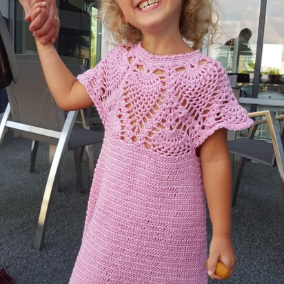 Pineapple dress for girl 5-6 years