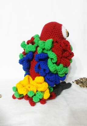 Crochet pattern, Ciro the parrot