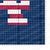 Cushion Beginner Level LA Patriotic C2C CROCHET PATTERN Square Dodgers