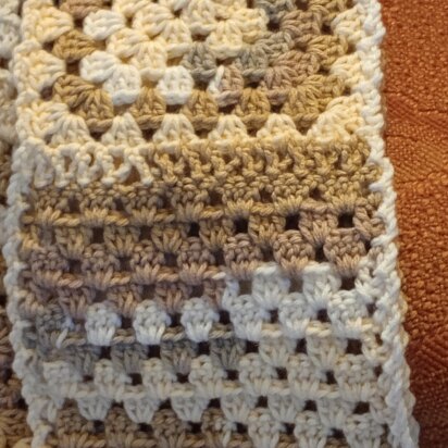 Granny Square Fingerless Gloves & Scarf Set