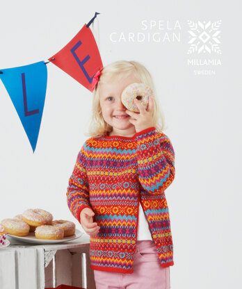Spela Cardigan - Knitting Pattern For Kids in Millamia MillaMia Naturally Soft Merino