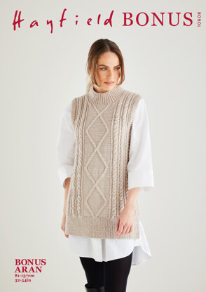 Tunic in Hayfield Bonus Aran - 10608 - Downloadable PDF