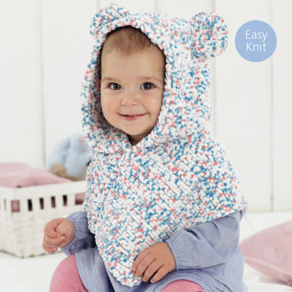 Poncho in Sirdar Snuggly Squishy - 4911 - Downloadable PDF