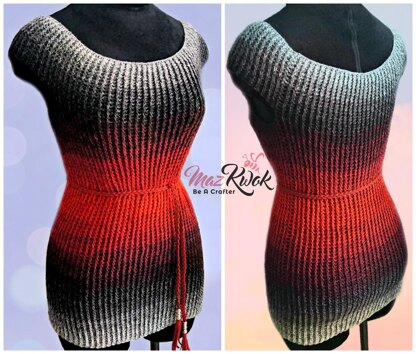 Sunset Ribbed Top