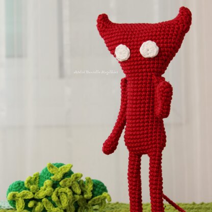 Red Yarn Spirit – Amigurumi Fanart Pattern (Digital PDF)