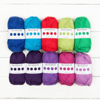Paintbox Yarns Cotton Aran 10 Ball Color Pack - Jewels