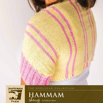 Hammam Shrug in Juniper Moon Farm Neve - K-J70-02 - Downloadable PDF