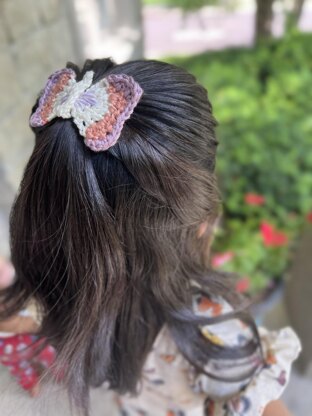 Winged Blossom Crochet Hair Clips Collection