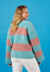Show Stripes Sweater - Free Jumper Crochet Pattern for Women in Paintbox Yarns 100% Wool Chunky Superwash by Paintbox Yarns
