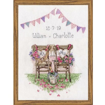 Design Works Wedding Chairs Cross Stitch Kit - 9 x 12