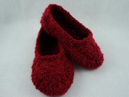 Ladies Bulky Knit Slipper