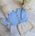 Little Peter Baby Cardigan hat booties and shorts set