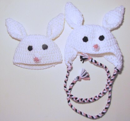 Bunny Rabbit Hat - Newborn to Adult