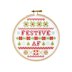 The Stranded Stitch Festive AF Cross Stitch Kit - 5 inches