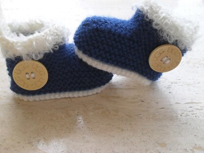 Baby Boy Ugg Booties and Beanie
